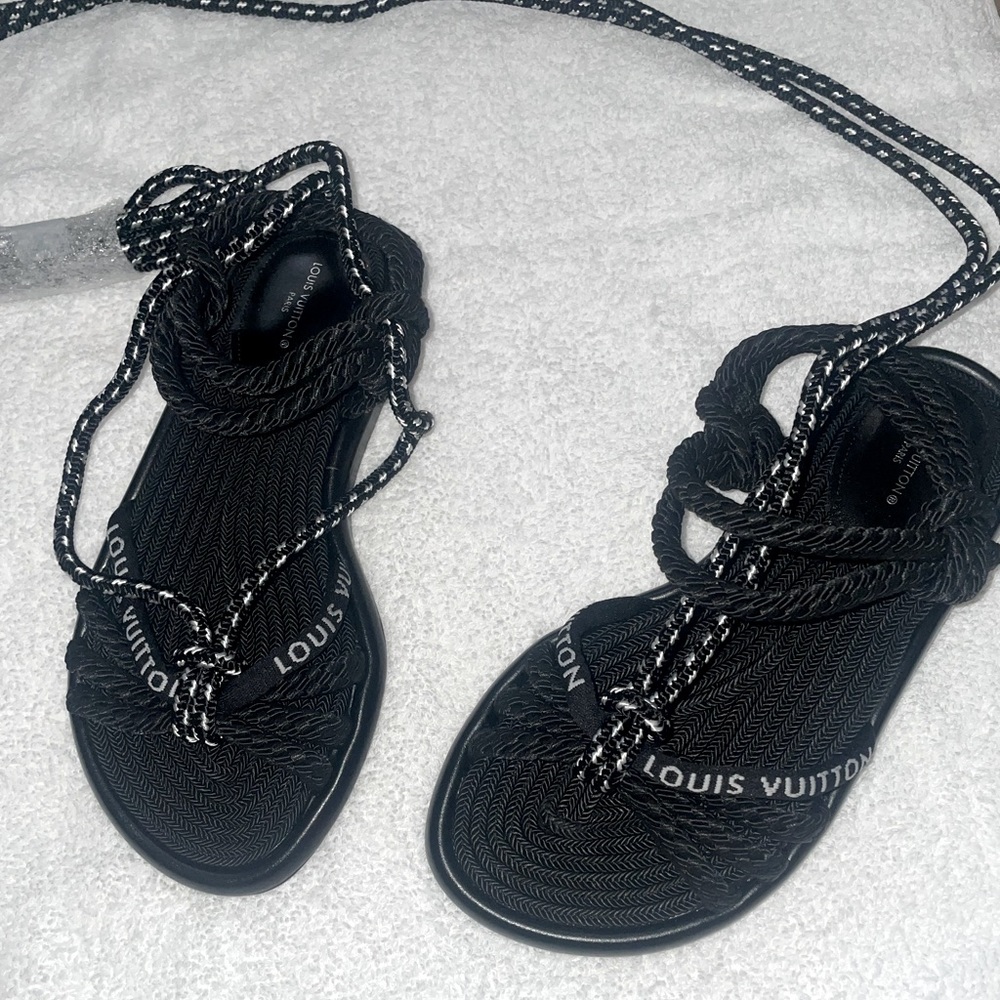 Louis Vuitton lace up sandal / Maia flat sandal.